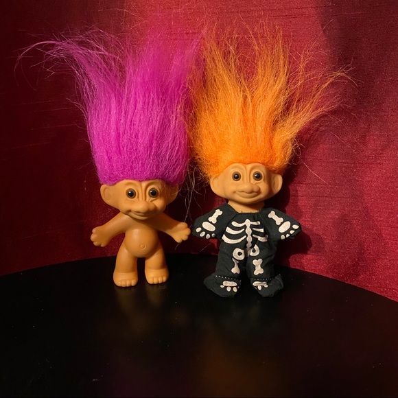 Other - Halloween Skeleton Troll Dolls - 3”